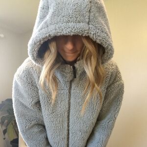 Backcountry Sherwood Fleece Zip Up Hoodie - Women's Medium - Gray